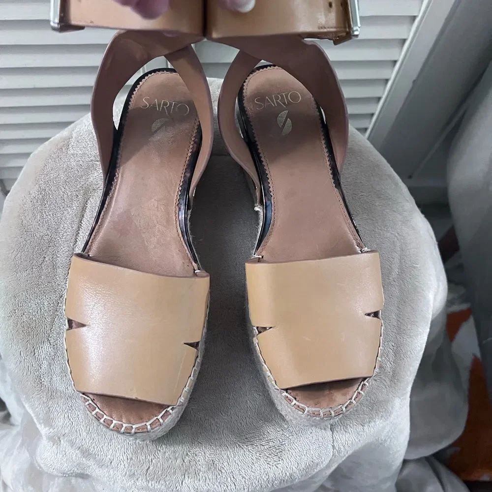 SARTO By Franco Sarto Tan Espadrille Shoes - Picture 11 of 13